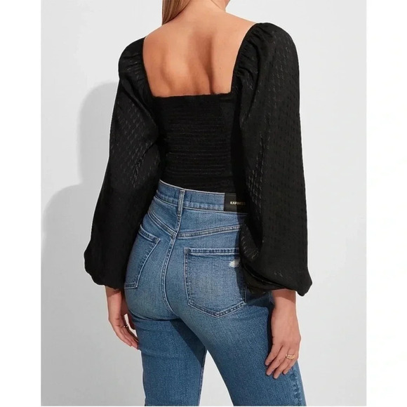 Express black satin bodysuit - Picture 2 of 12